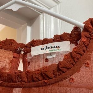 Maxi dress sheet with slip and great color